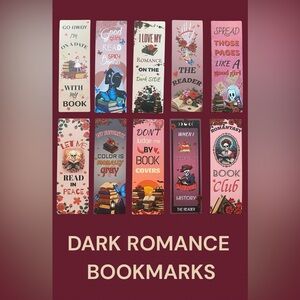 Dark Romance Bookmarks Set